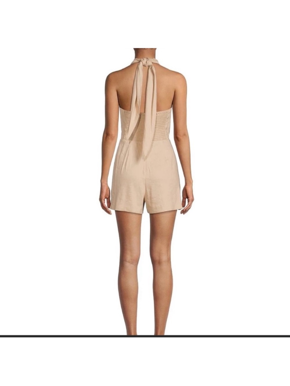 Twist Halter Romper in Nude (Gianni Bini - Dillard’s) - Picture 2 of 8